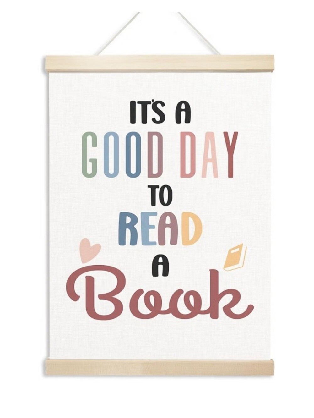 It's a Good Day to Read a Book Wall Hanging Wall Art
